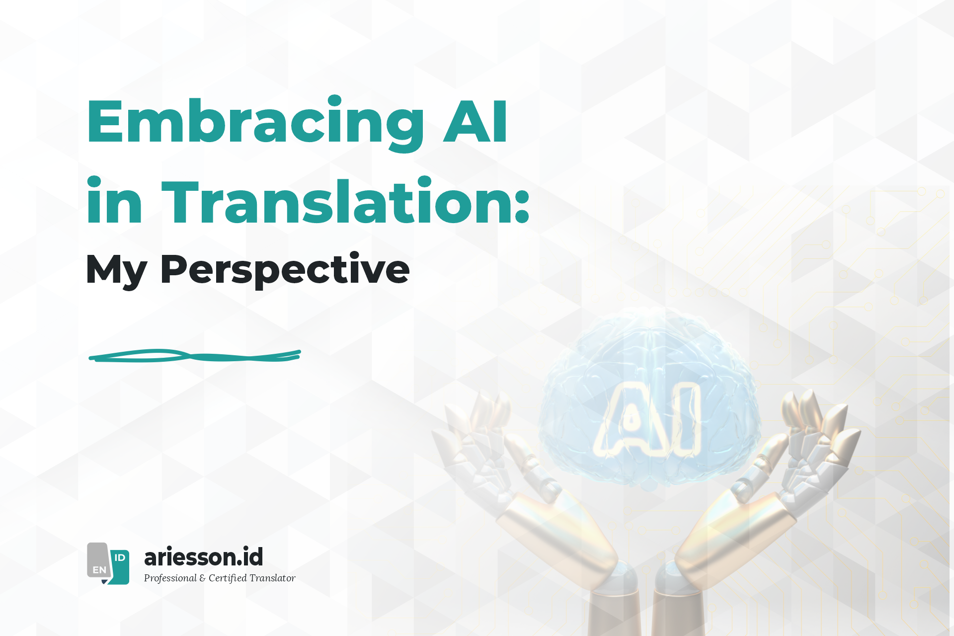 Embracing AI in Translation : My Perspective